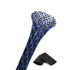 25ft - 3/8 Inch Cable Management Sleeve Protector,Wire Loom PET Expandable Wi... picture