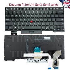 New US Backlit keyboard for Lenovo Thinkpad L14 Gen1 Gen2 5N20W67760 5N20W67832 picture