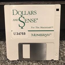 Vintage - Dollars and Sense -  Monogram - Apple Macintosh Mac - 1988 picture