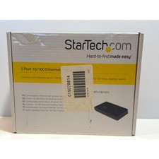 New In Box StarTech 5-Port 10/100Mbps Ethernet Desktop RJ45 Switch Fast DS51072 picture
