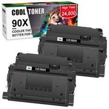 2PK CE390X Black Toner Compatible with HP 90X LaserJet Enterprise M4555 MFP picture