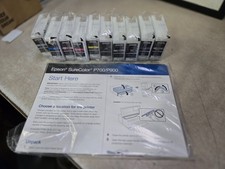 2024-27 GENUINE SET 10 EPSON 770 INITIAL STARTER INK SURECOLOR SC-P700 SEALED picture