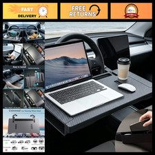 2-in-1 Car Steering Wheel Tray & Seat Gap Organizer - Foldable Adjustable Table picture