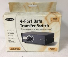 New Belkin 4-Port Data Transfer data Switch P57143 picture
