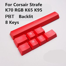 8 Keys PBT Backlit KeyCaps for Corsair Strtafe K70 RGB K65 K95 Gaming Keyboards  picture