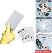 Card Reader Cleaning Cards 10 Pack Double Sided CR80 Terminal Cleaner for POS picture