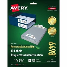 Avery Removable ID Labelsfor Laser and Inkjet Printers, 2-5/ 06498 picture