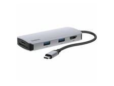 Belkin 5-Port USB-C Hub - USB-C to 2xUSB-A - 1x4K HDMI - 1xSD Reader, 1xMicroSD picture