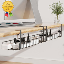 2 Pack Cable Management under Desk Tray, 31.4