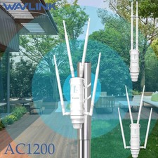 WAVLINK WIFI RANGE EXTENDER OUTDOOR BOOSTER AC1200 WIFI ROUTER REPEATER SIGNAL picture