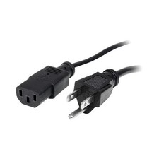 Startech PXT10112 12FT COMPUTER POWER CORD NEMA 5-15P TO C13 AC POWER MONITOR CA picture