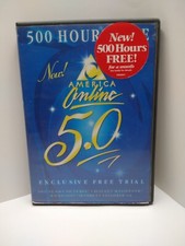 Sealed Vtg 1990s AOL 5.0 Free Hours 3.5
