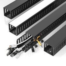 62.8in(4x15.7in) Cable Raceway, Large Under Desk Cable Management for Server ... picture