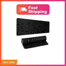 Llzdeuan Gaming Mouse Pad Topographic Map Black picture