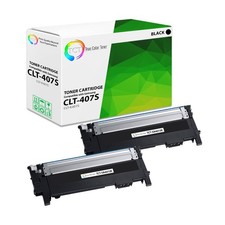 TCT 2PK CLT407S Black Toner Cartridge Set For Samsung CLP320 CLP325 CLX3180 picture