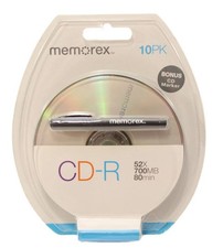 Memorex 52X CD-R 80min 700MB Logo on Top Lot picture