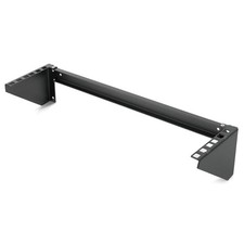2U Foldable Vertical Wall Mount Rack Patch Panel Server Bracket For 19 Inch picture