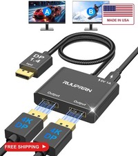 4K@60Hz DisplayPort to Dual DisplayPort Splitter for Dual Monitors Adapter picture
