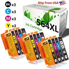 12Pack 564 564 XL Ink Cartridge Used For Officejet 4620 Photosmart C6350 Printer picture