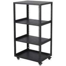 Heavy Duty 15/20U Open Frame Network Server Rack with Casters Wall Mount AV Rack picture