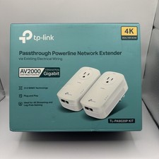 TP-Link TL-PA9020P AV2000 Gigabit Powerline Adapter Kit w/ Open Box Tested New picture
