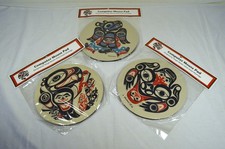 Lot of 3 NOS Israel Shotridge Studios Tlingit Native American Mousepads 2000's picture
