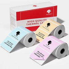 3 Roll 40x30mm Self-Adhesive Thermal Label Sticker Paper for Phomemo M110 M220 picture