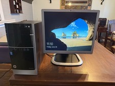 HP Pavilion 500 Windows 10 4 GB Ram i3-4130 3.4 GHz 2 cores W Monitor picture