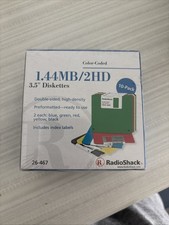 Radio Shack Color Coded 10 Pack Floppy 3.5
