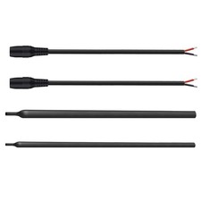 2 PCS DC7909 Power Pigtails Cable 12V 24V DC 8mm Female Plug Bare Wire 16AWG picture