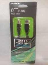 Hype 6FT USB 2.0 Printer Cable NIP picture