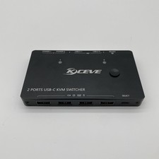 KCEVE KC-KVM202DP Dual DisplayPort USB 3.0 KVM Switch 4K UHD 2-Port Dual Monitor picture