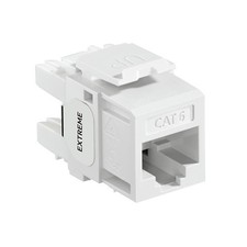 50pc Leviton Keystone eXtreme Cat 6 QuickPort Jack - White (61110-RW6 ) QTY 50 picture