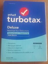 Intuit Turbotax 2020 Deluxe -  Federal and State Brand New And Sealed picture