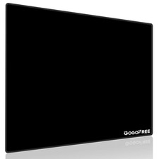 Large Black Glass Gaming Mousepad - Ultra Smooth Hard Surface for Precision Cont picture