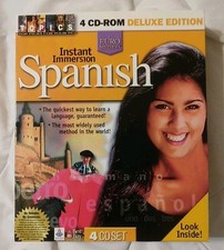 Topics Entertainment Instant Immersion Spanish 4 CD Set Deluxe Edition Open Box picture