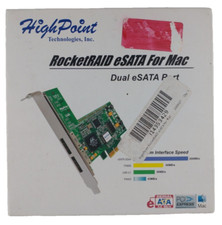HighPoint RocketRAID eSATA for MAC 3Gb/s 2 Channel PCI-Express x4 Open Box picture