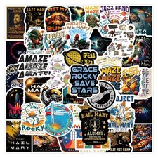 55PCS Project Stickers for Hail Mary Fans, Aamze Merch 2*3 inches, Colorful picture