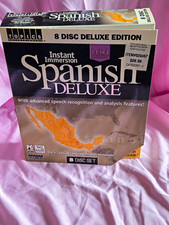 TOPICS Entertainment Instant Immersion Spanish Deluxe PC CD 8-Disc Set 520457 picture