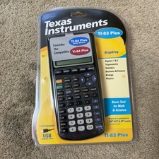 Texas Instruments TI-83 Plus Graphing Calculator New Sealed w/ USB Cable READ picture