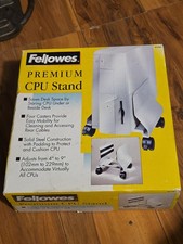 CPU Stand Fellowes Premium Wheeled Stand Metal NEW extra Desk Space 91781 NIB picture