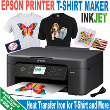 Epson Printer InkJet for Heat Transfer Iron Print T-Shirt Maker, Starter Kit picture