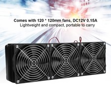 CPU Water Cooling G1/4 Thread Heat Row With Fan 18 Tubes picture