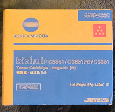 Konica Minolta A95W330 TNP49M Genuine Magenta Toner bizhub C3851 C3351 picture
