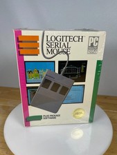 Vintage Logitech Serial Mouse Plus Package Software NEW Sealed RS232 PC picture