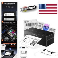 Compact Bluetooth Label Printer 4x6 Thermal Shipping Printer for Small Business picture