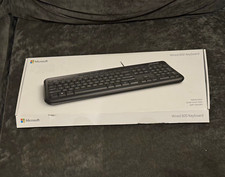 Microsoft Wired 600 Black USB Keyboard Spill Resistant QWERTY picture