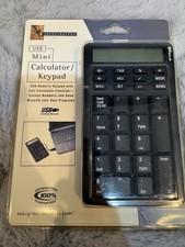Targus USB Mini Calculator Keypad PAUK001U v3.0 12-Digit LCD Portable Black picture