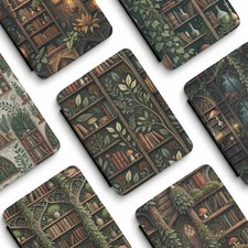 Enchanted Mushroom Library Kindle Case Botanical Bookshelf Paperwhite 7