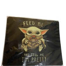 Star Wars Baby Yoda Mouse Pad. 7 1/2 X 8 1/2 In picture